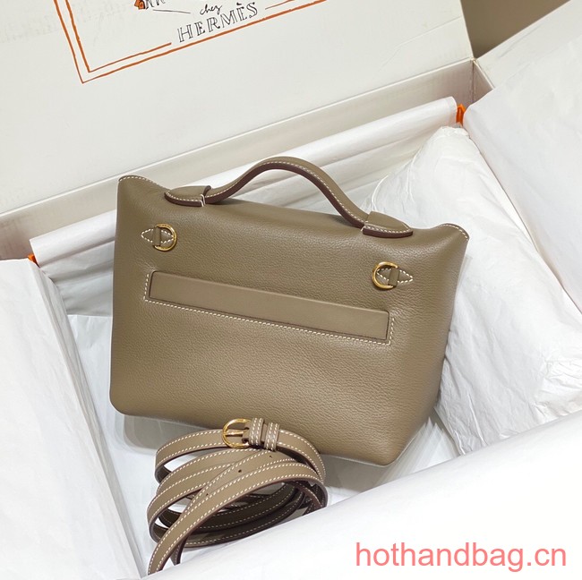 Hermes Original Togo Leather Bag H3621 gray