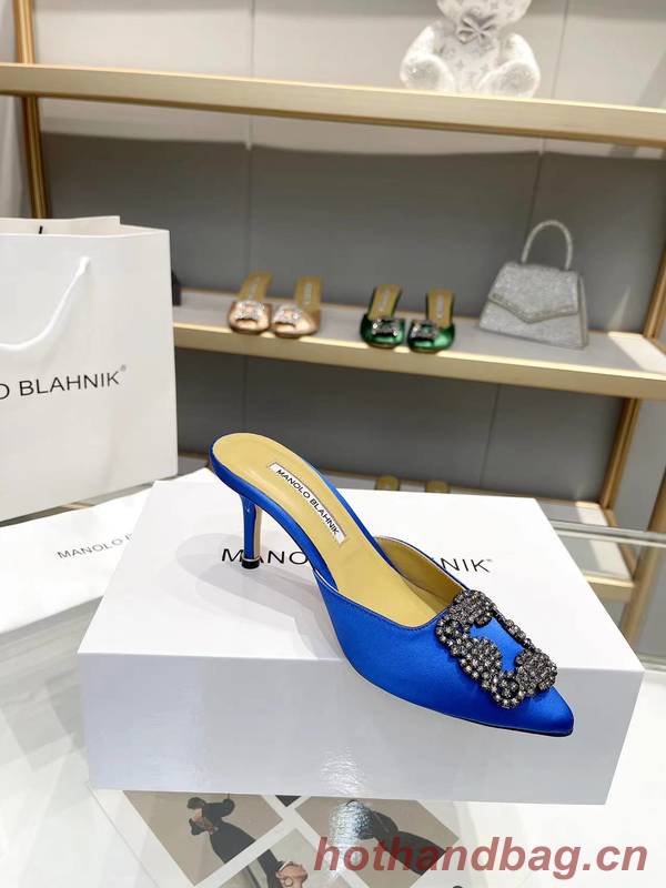 Manolo Blahnik Shoes MBS00043 Heel 7.5CM