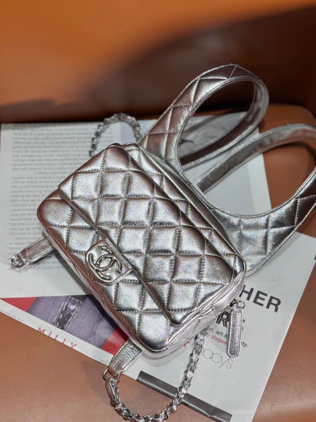 Chanel BACKPACK AS4621 Silver