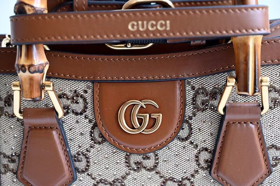 Gucci Diana Mini Bamboo Hanlde Bag 675800 Brown