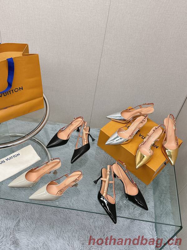 Louis Vuitton Shoes LVS00504 Heel 7.5CM