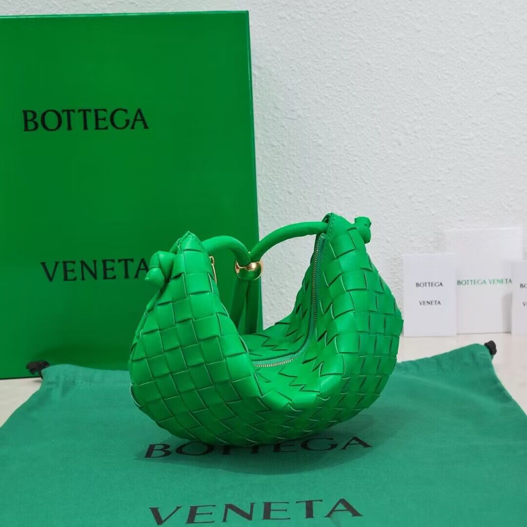 Bottega Veneta Small Turn Pouch Bag 6699 Green