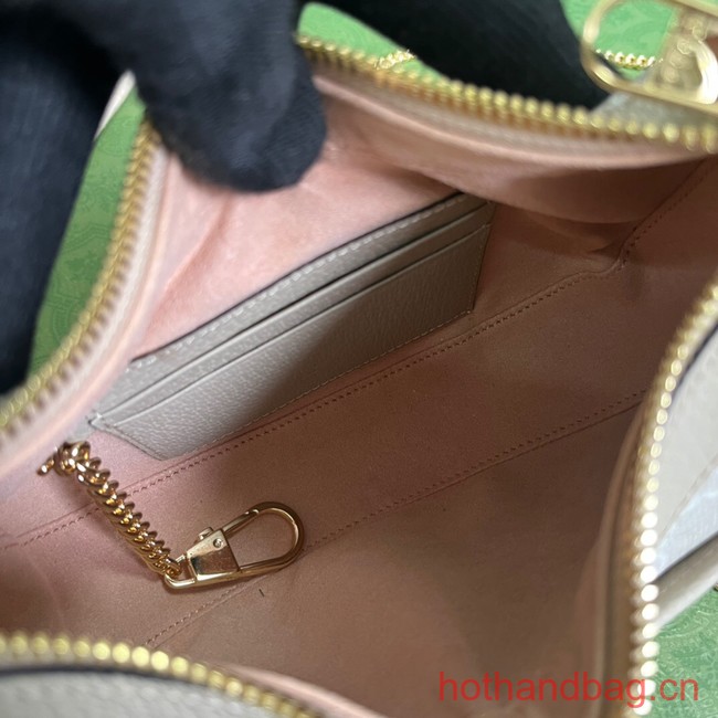 Gucci GG HALF-MOON-SHAPED MINI BAG 726843 Beige
