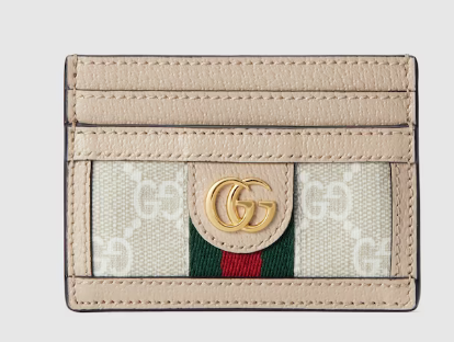 Gucci OPHIDIA GG CARD CASE 523159 Beige
