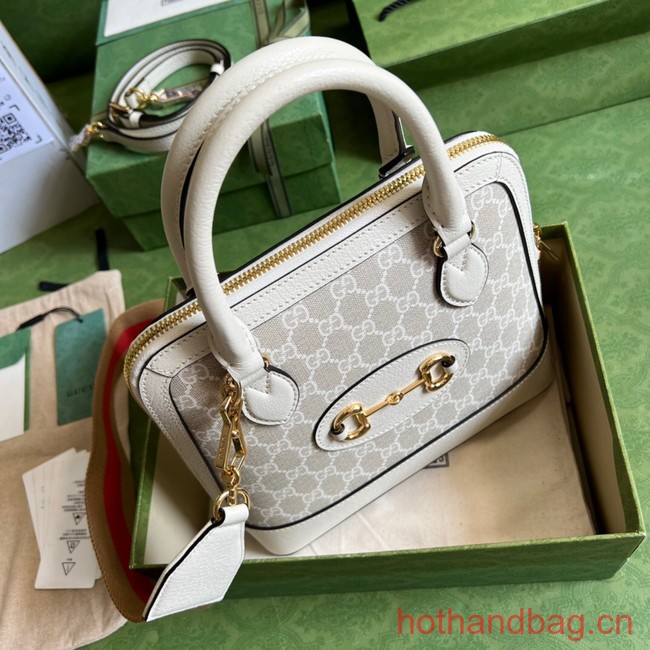 Gucci Ophidia top handle bag with Web 677367 Beige