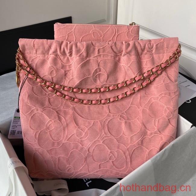 CHANEL 22 HANDBAG Tweed AS3261 pink