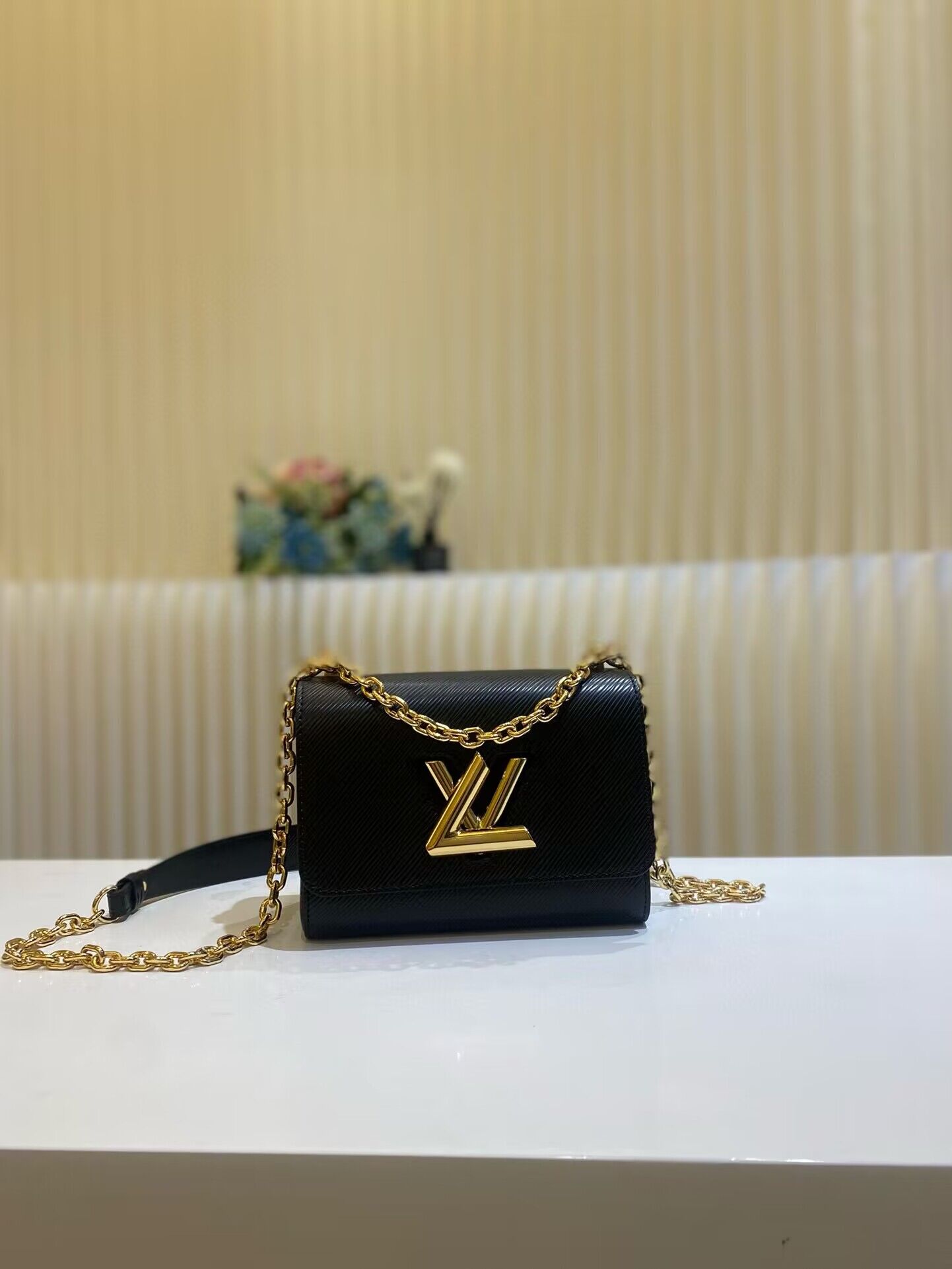 Louis Vuitton Epi Leather Twist PM M21119 Black Gold-Tone