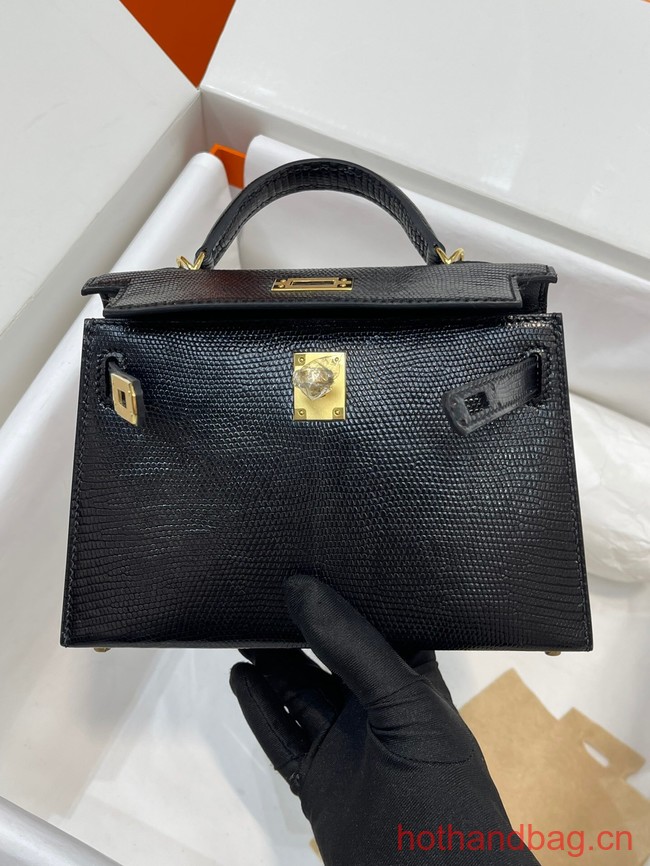 Hermes Kelly Shoulder Bags Original Leather KL2755 black