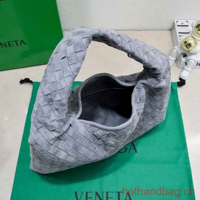 Bottega Veneta Small Hop Hop intrecciato suede top handle bag 763966 Thunder