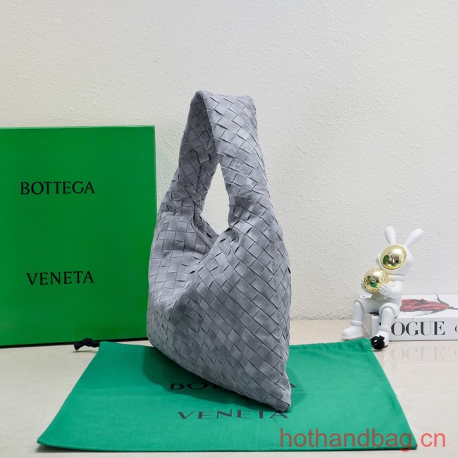 Bottega Veneta Small Hop Hop intrecciato suede top handle bag 763966 Thunder