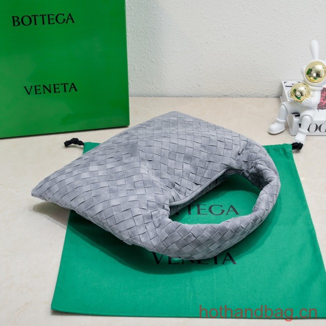 Bottega Veneta Small Hop Hop intrecciato suede top handle bag 763966 Thunder