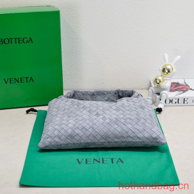 Bottega Veneta Small Hop Hop intrecciato suede top handle bag 763966 Thunder