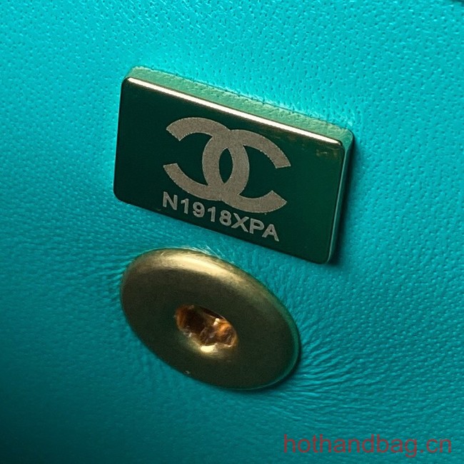 Chanel SMALL FLAP BAG AS2289 green