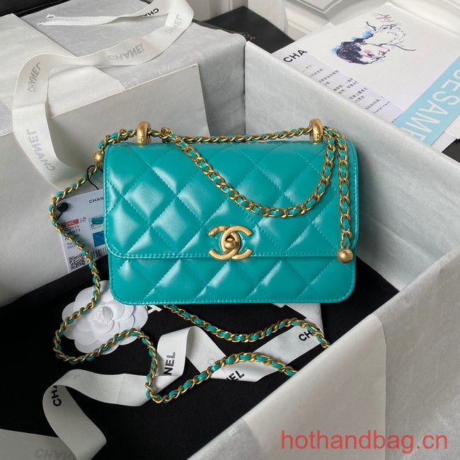 Chanel SMALL FLAP BAG AS2289 green