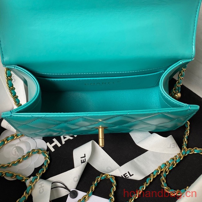 Chanel SMALL FLAP BAG AS2289 green