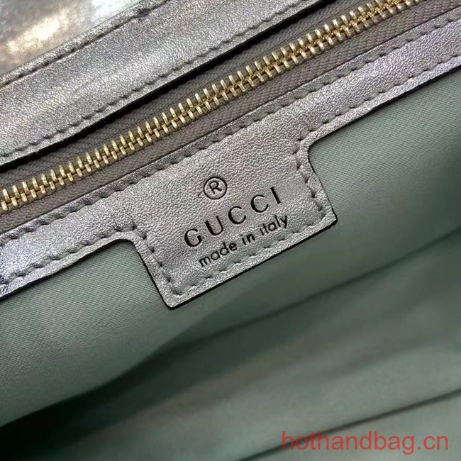 Gucci GG MARMONT SMALL SHOULDER BAG 443497 Green iridescent