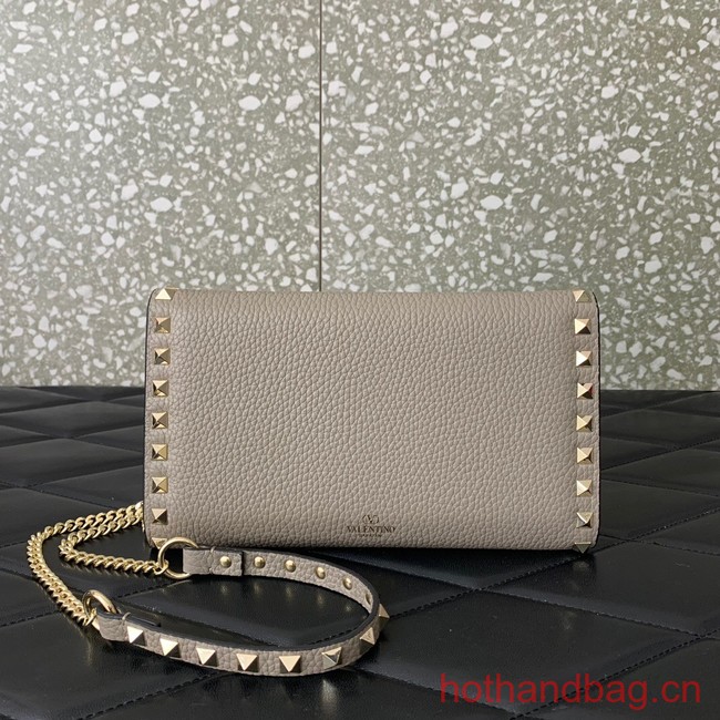 VALENTINO GARAVANI Loco Calf leather bag 0059 gray