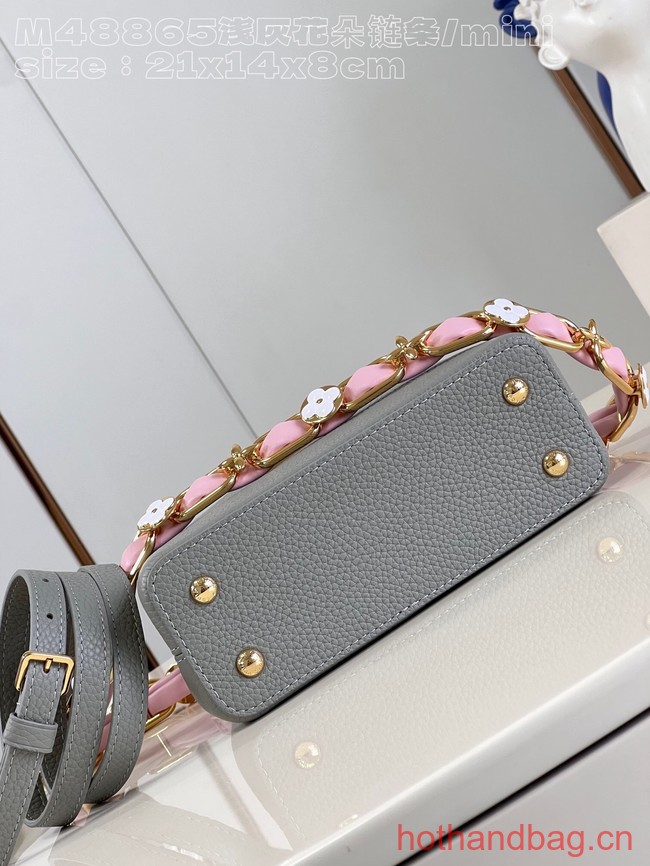 Louis Vuitton Capucines Mini M23363 Ice Grey