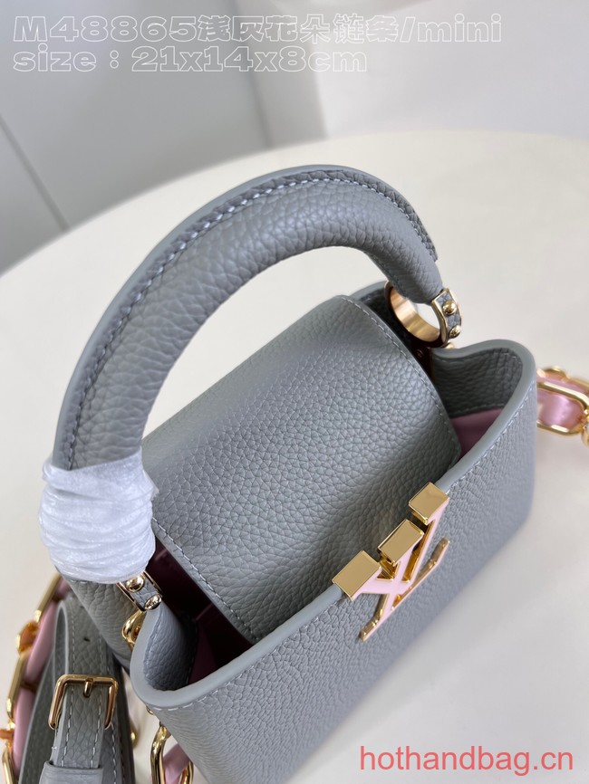 Louis Vuitton Capucines Mini M23363 Ice Grey