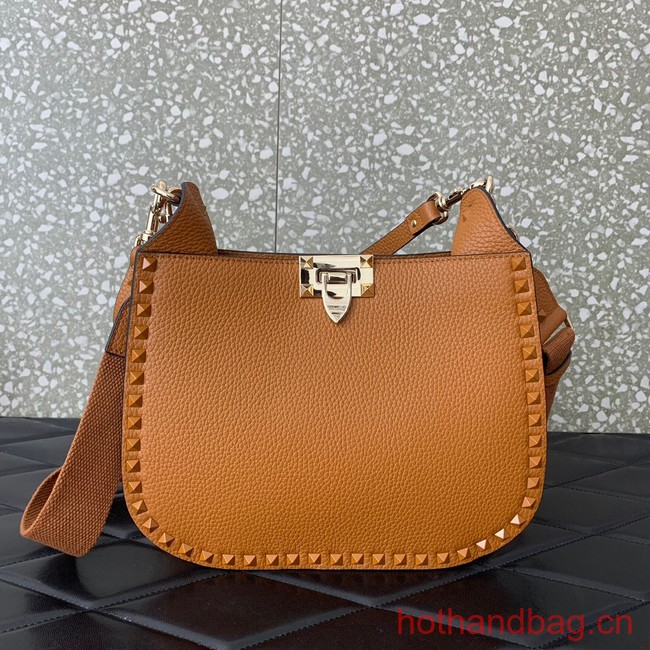 VALENTINO GARAVANI Loco Calf leather bag 0042 Camel