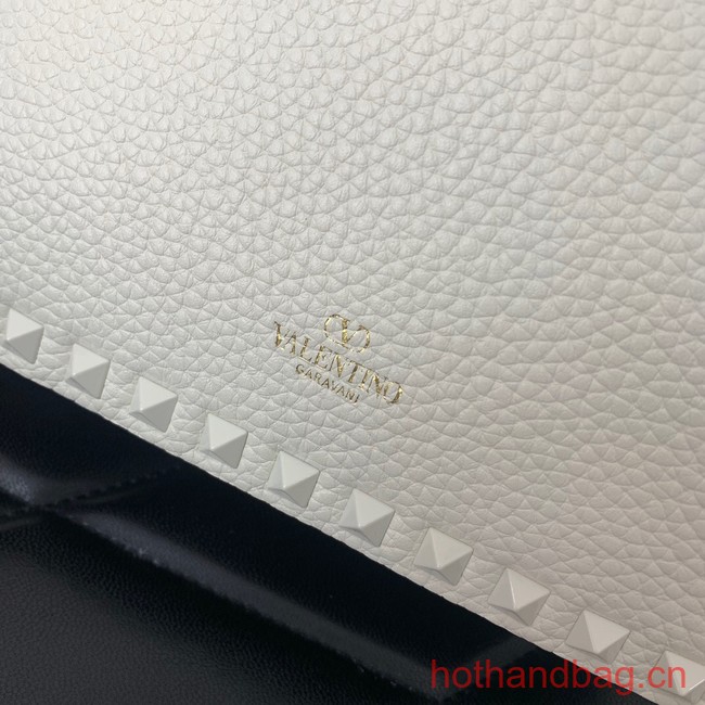 VALENTINO GARAVANI Loco Calf leather bag 0042 white