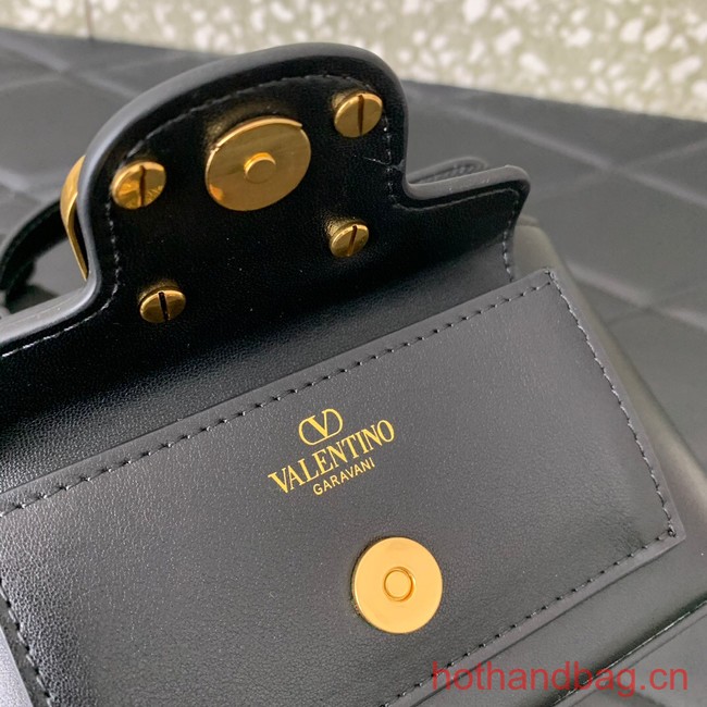 VALENTINO Mini LOCO calfskin box bag HT098 BLACK