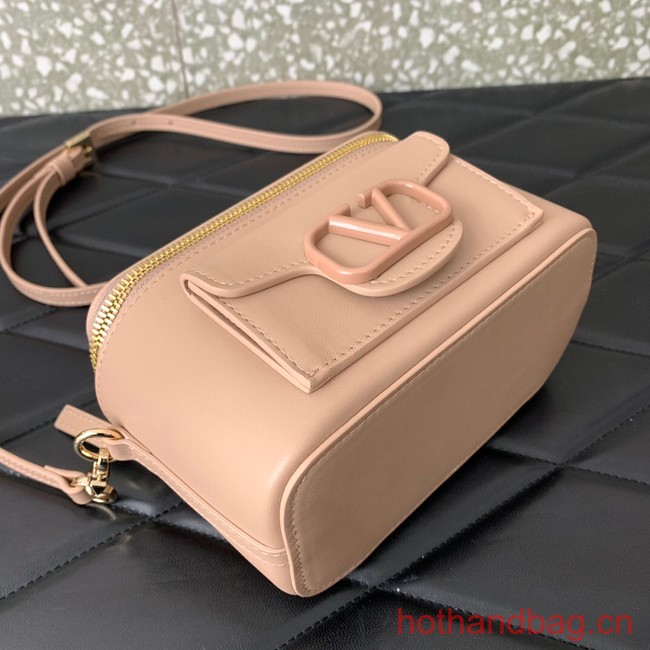 VALENTINO Mini LOCO calfskin box bag HT098 LIGHT PINK