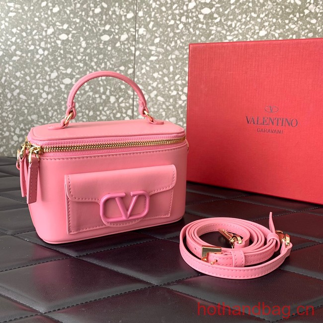VALENTINO Mini LOCO calfskin box bag HT098 PINK