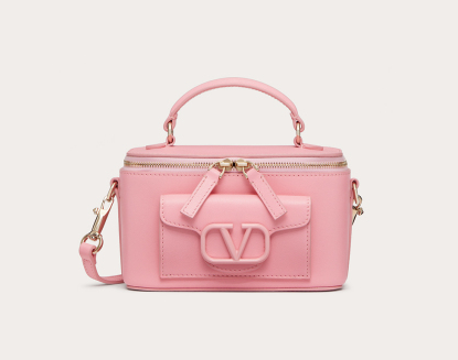 VALENTINO Mini LOCO calfskin box bag HT098 PINK