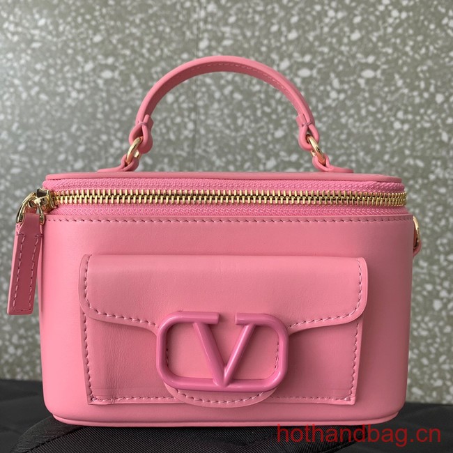 VALENTINO Mini LOCO calfskin box bag HT098 PINK