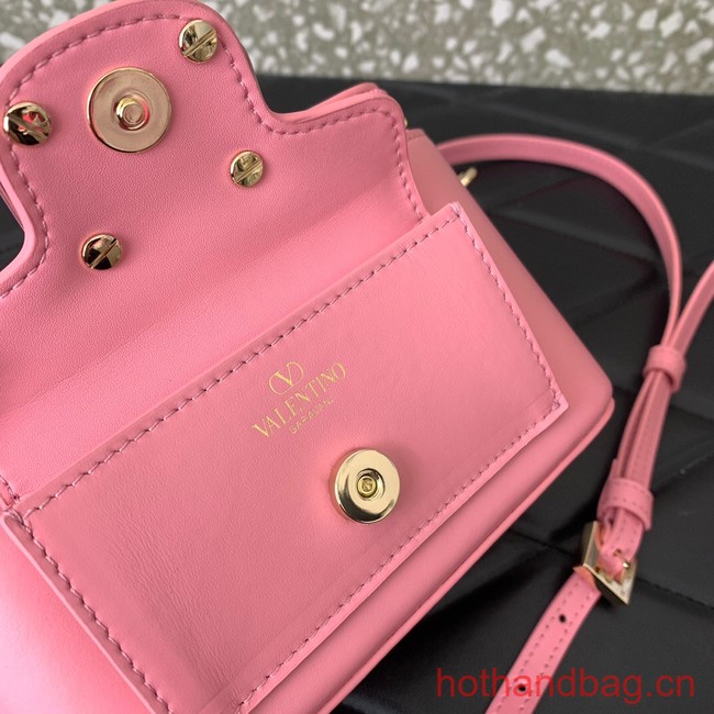 VALENTINO Mini LOCO calfskin box bag HT098 PINK