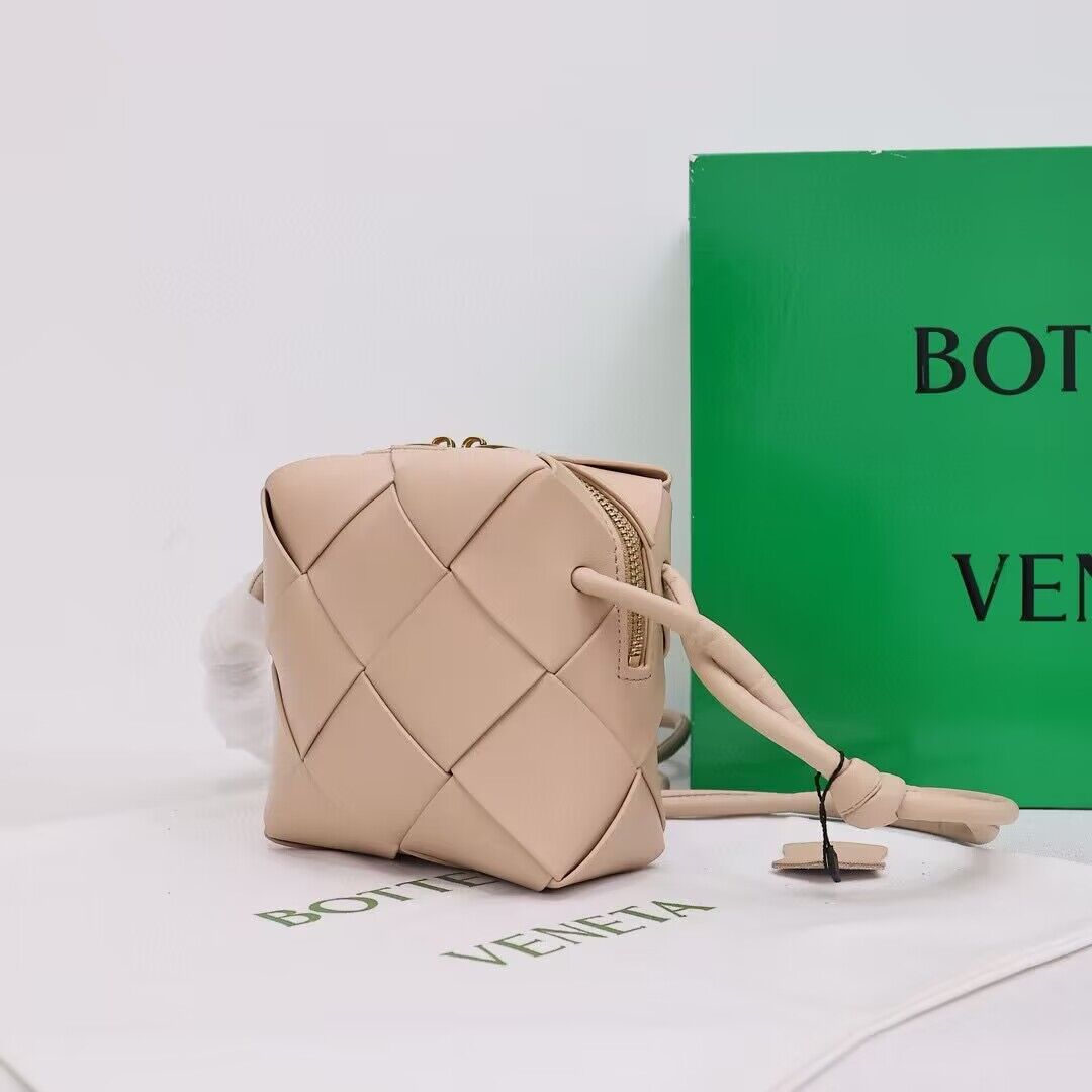 Bottega Veneta Mini Cassette Camera Bag 701915 Cream