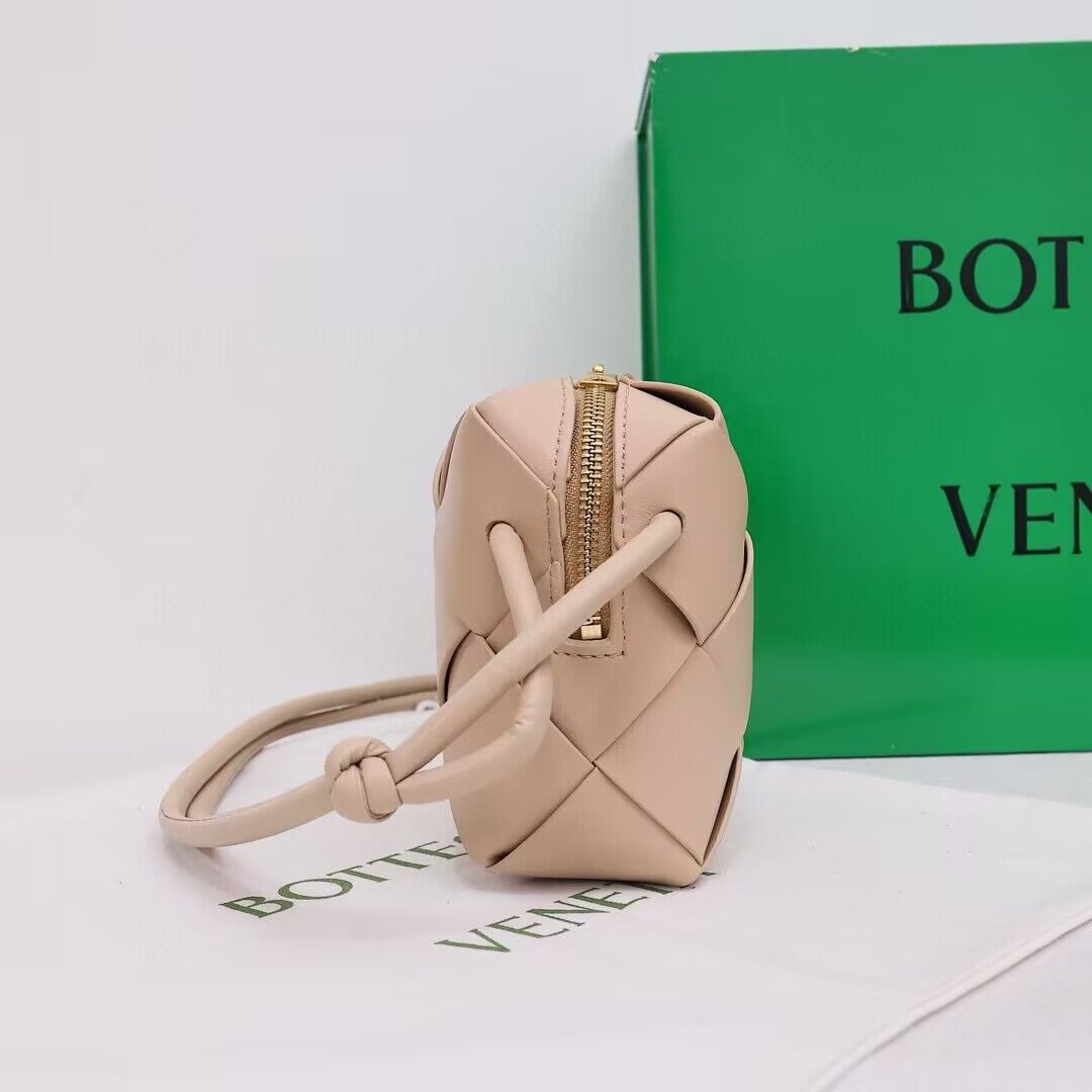 Bottega Veneta Mini Cassette Camera Bag 701915 Cream