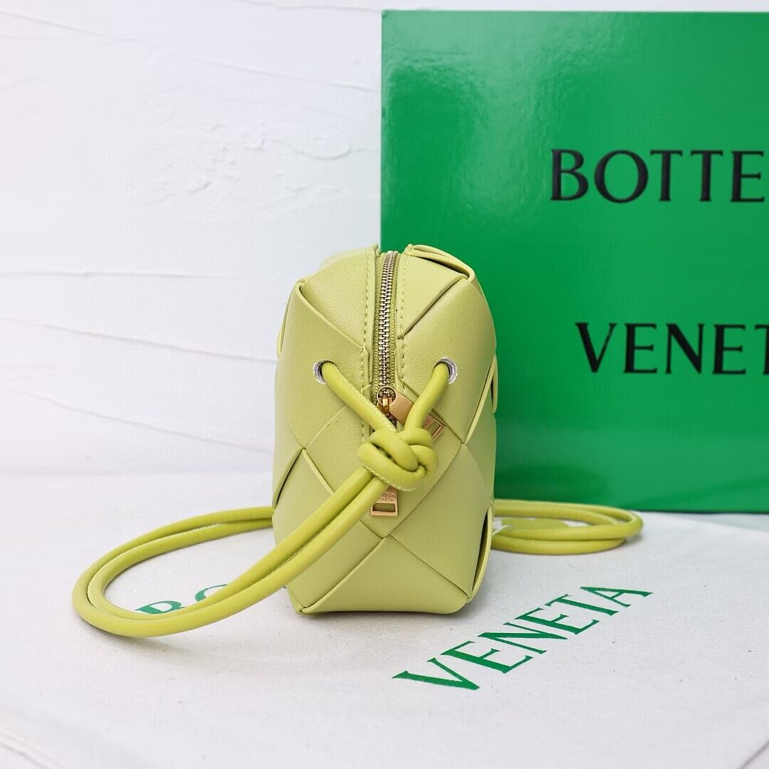 Bottega Veneta Mini Cassette Camera Bag 701915 Lemon