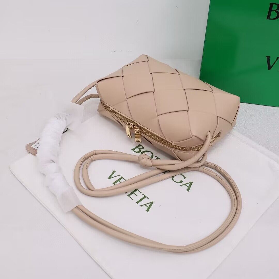 Bottega Veneta Small Cassette Camera Bag 709417 Cream