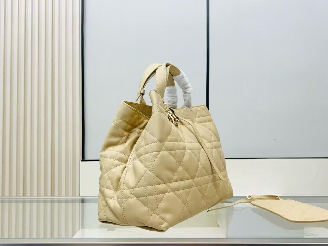 Dior Toujours Original Leather large Bag 9936 Apricot