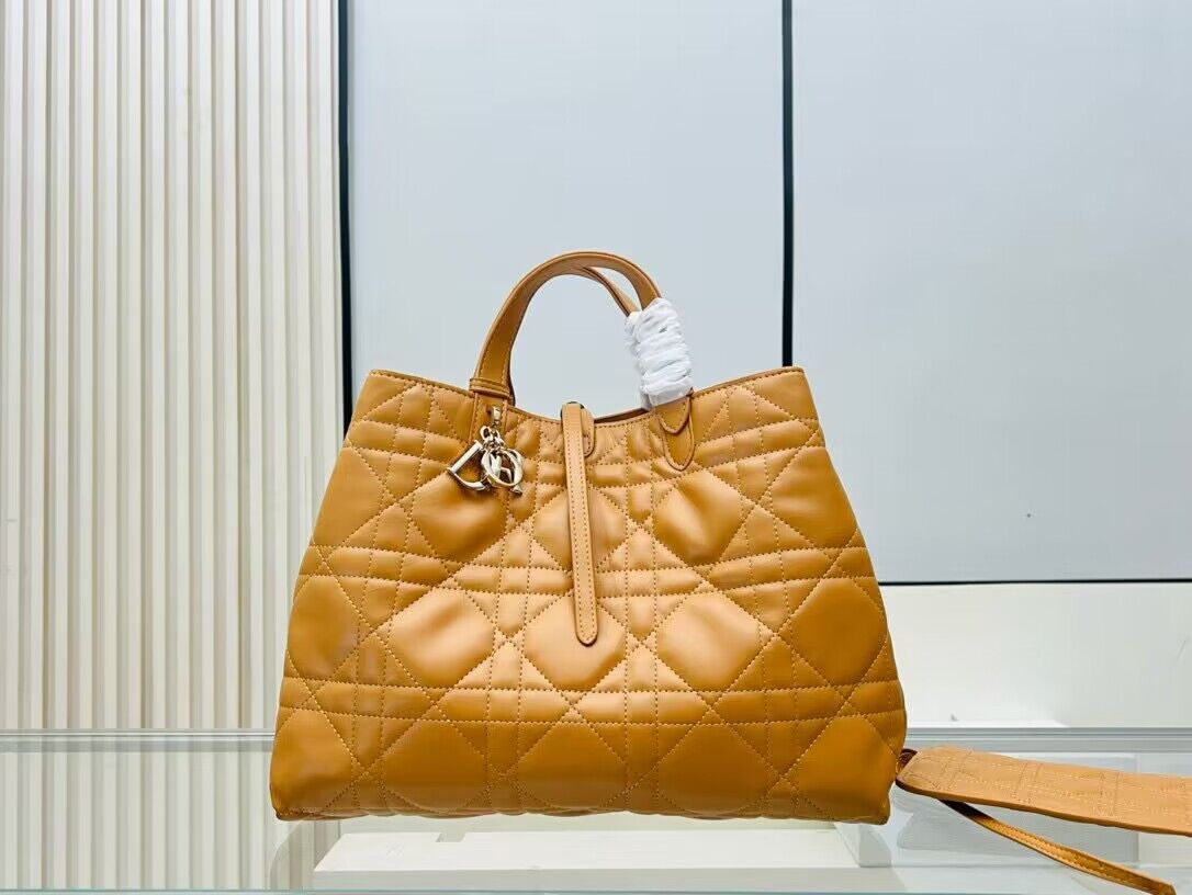 Dior Toujours Original Leather large Bag 9936 Brown