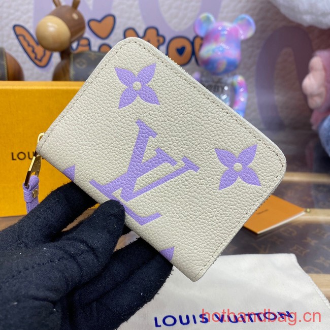 Louis Vuitton Zippy Coin Purse M60574 Bubble Tea Mauve