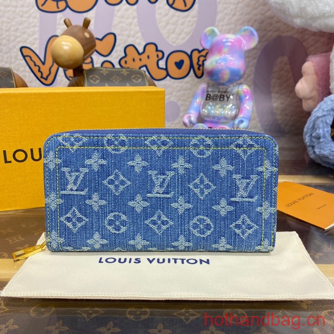 Louis Vuitton Zippy Wallet M82958 Denim Blue