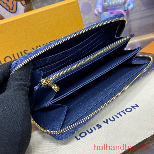 Louis Vuitton Zippy Wallet M82958 Denim Blue