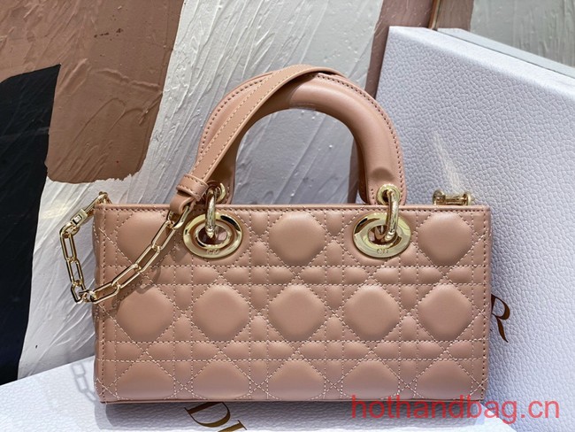 Dior Small Lady D-Joy Bag Dark Pink Cannage Lambskin M0613