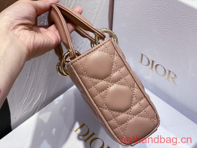 Dior Small Lady D-Joy Bag Dark Pink Cannage Lambskin M0613