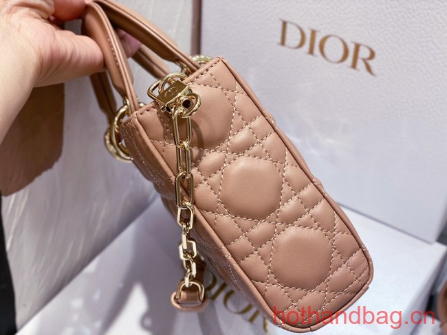 Dior Medium Lady D-Joy Bag Cannage Lambskin M0540O dark pink