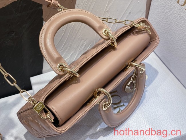 Dior Medium Lady D-Joy Bag Cannage Lambskin M0540O dark pink