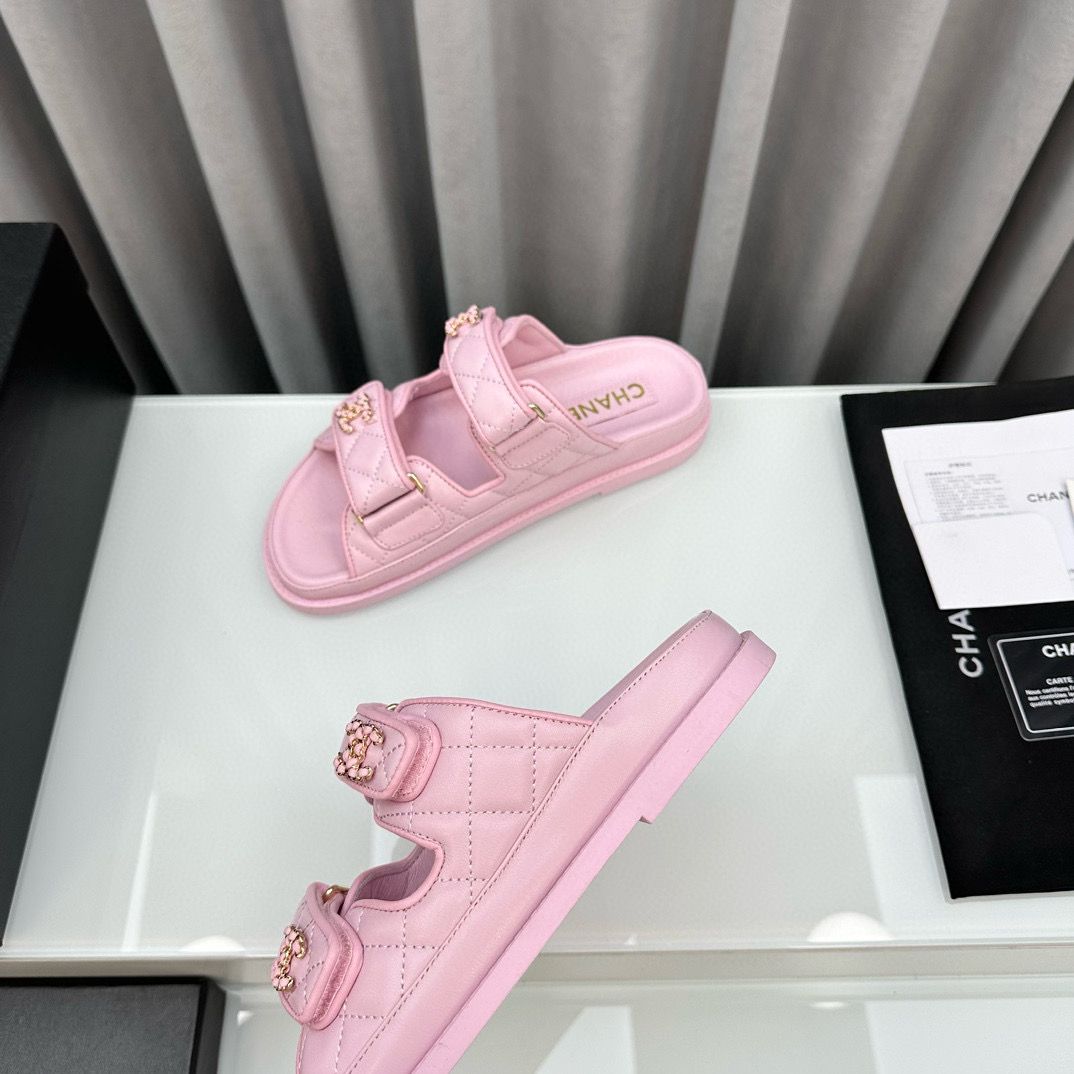 Hermes Original Leather Slipper Shoes HM30212 Pink