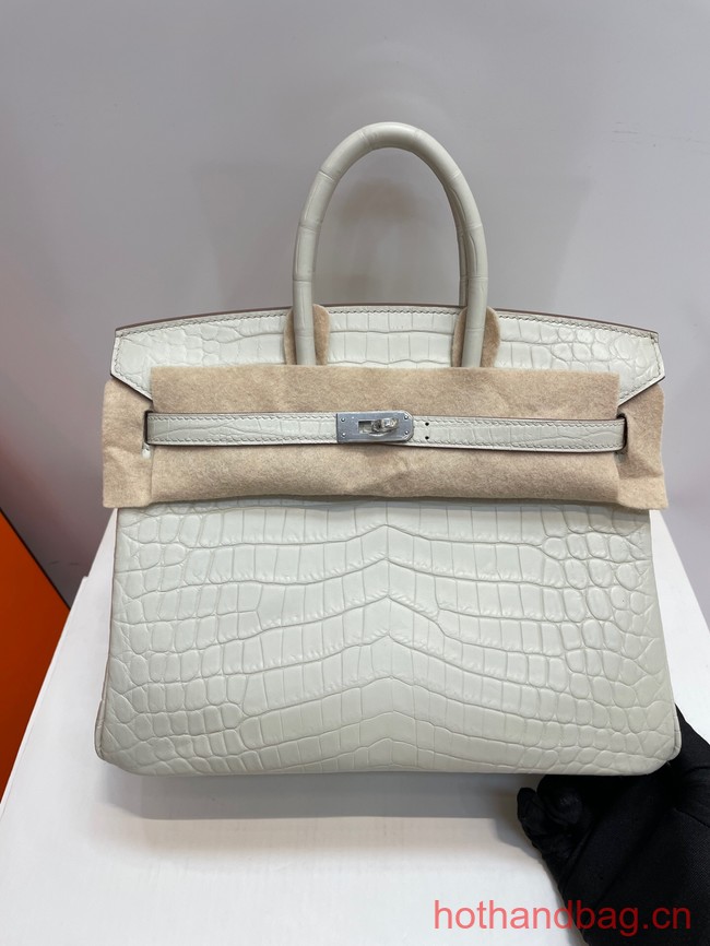 Hermes Birkin 30CM Original Crocodile Leather Bag 5531 Cream