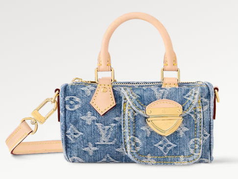 Louis Vuitton DIGITAL EXCLUSIVE Nano Speedy M82950 Denim Blue