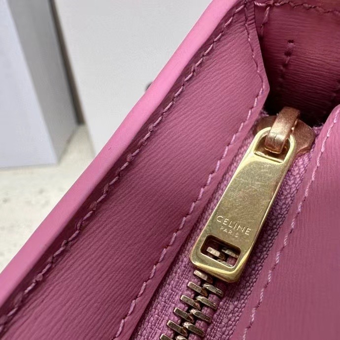 Celine MEDIUM TILLY BAG IN SHINY CALFSKIN 115703 pink