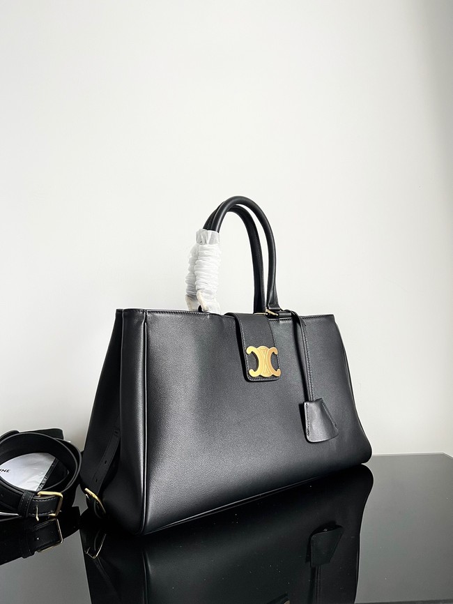 Celine MEDIUM APPOLINE BAG IN SUPPLE CALFSKIN 114963 BLACK 