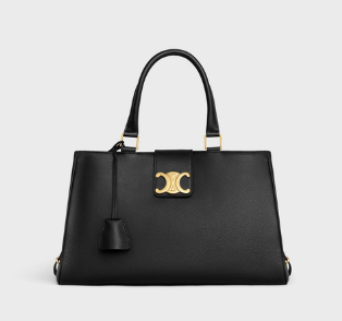 Celine MEDIUM APPOLINE BAG IN SUPPLE CALFSKIN 114963 BLACK